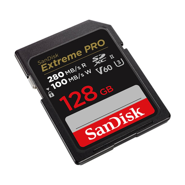Extreme Pro 128GB 280MB/s V60 C10 UHS-II