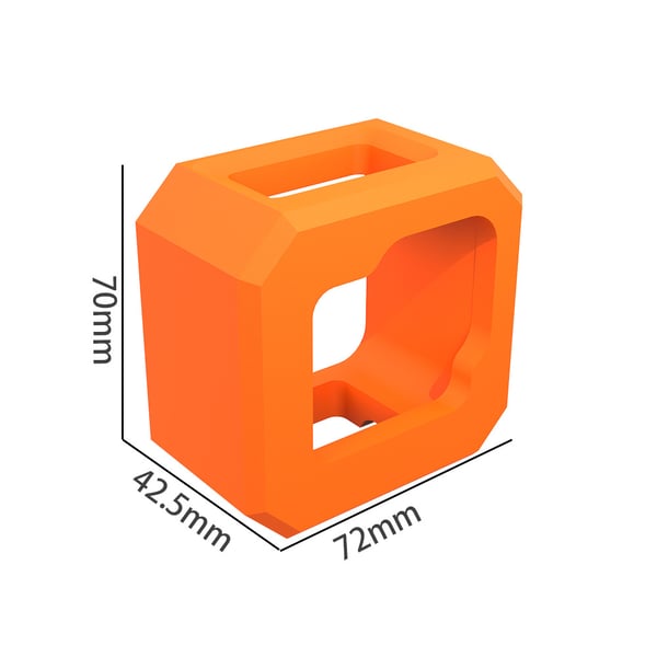EVA flytande fodral flytfodral för actionkamera Orange GoPro 11 / GoPro 11 Mini
