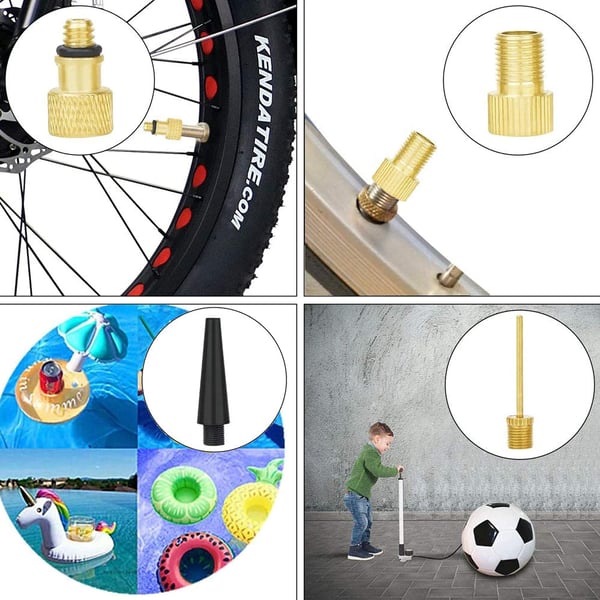 Ventiler for kule- og sykkelpumpe - 15 stk. Gold