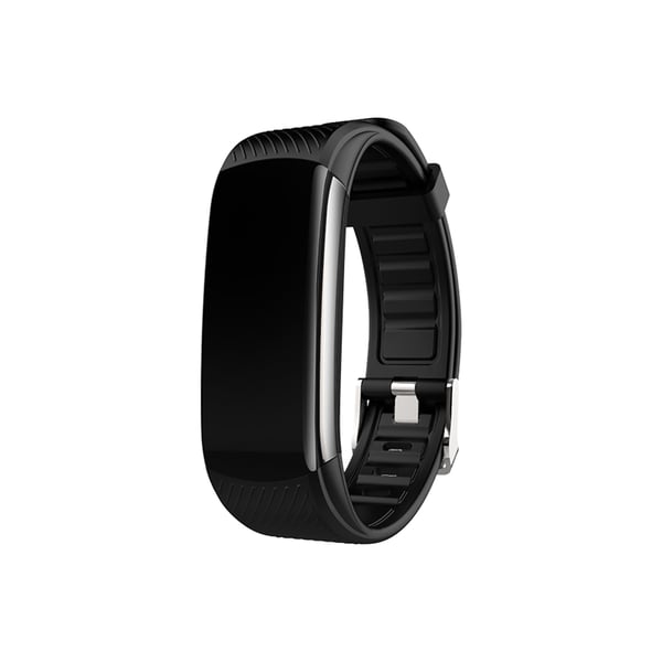 Aktivitetsarmbånd med puls, søvnmonitor, skridttæller IP67 Black