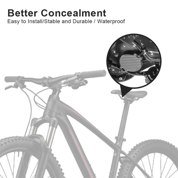Anti-tyveri AirTag holder til cykel Black
