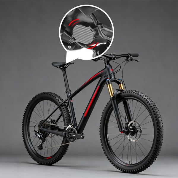 Anti-tyveri AirTag holder til cykel Black