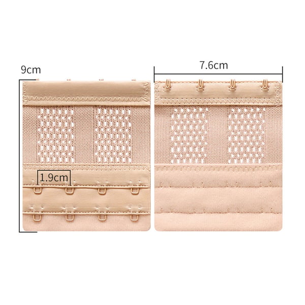 Elastisk BH-Förlängare 2 rader 4 krokar 3-pack