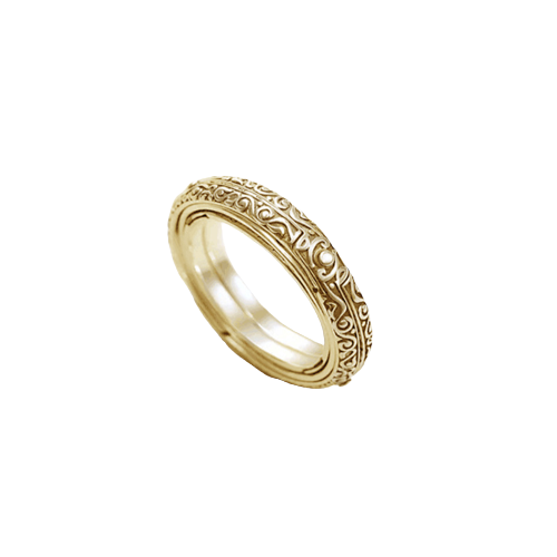Sammenfoldelig kosmisk ring/kugle Gold 18 mm