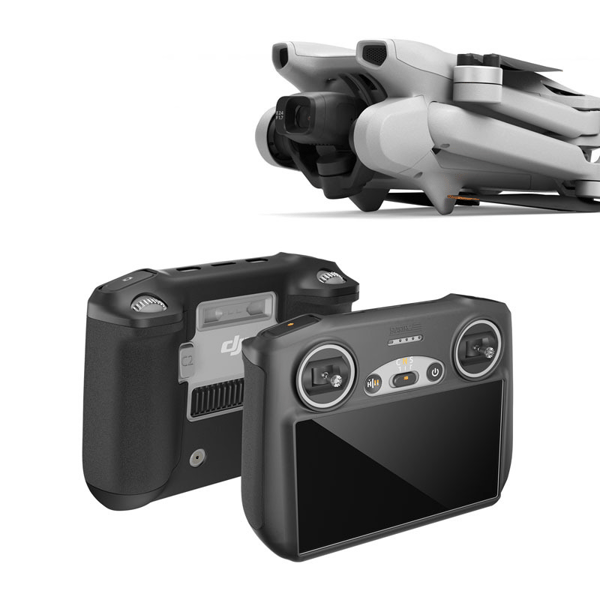 Silikonbeskyttelsesdeksel for DJI Mini 3 Pro/Mini 3 RC – sklisikker design Black