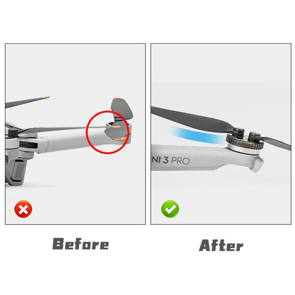 Motordeksel motorbeskyttelse for DJI Mini 3 Pro støvtett vanntett 6-pak