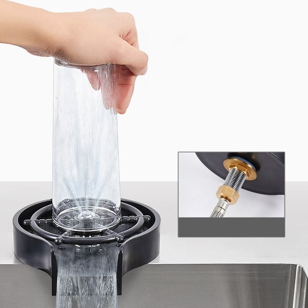 Högtryckssköljare för Glas Black