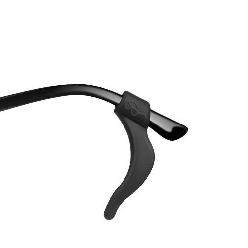Anti-slip silikone brilleholder øregreb 12-par Black