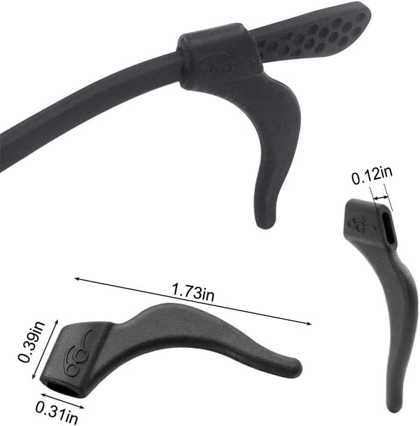 Anti-slip silikone brilleholder øregreb 12-par