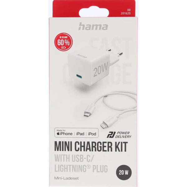 Oplader Hurtig 220V USB-C Lightning