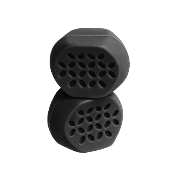 Leuan harjoituslaite Jaw trainer silikoni 2 kpl Black