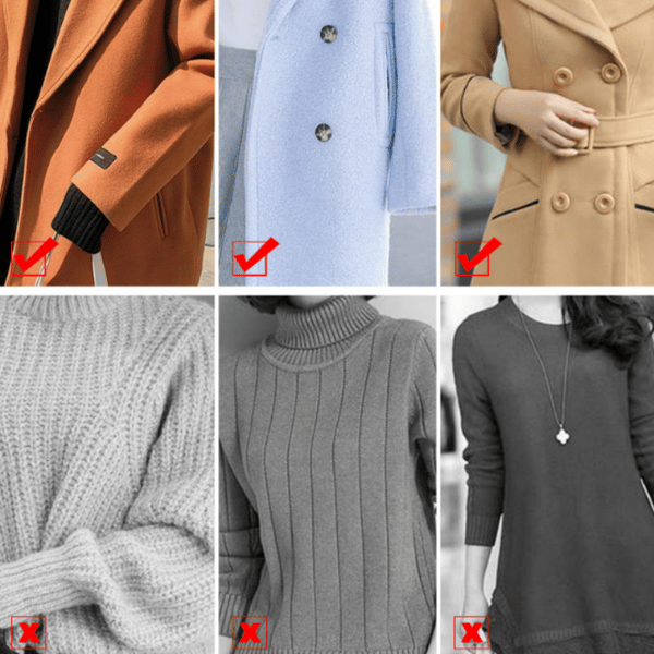 Lo/hårfjerner Ull Cashmere kam for klær