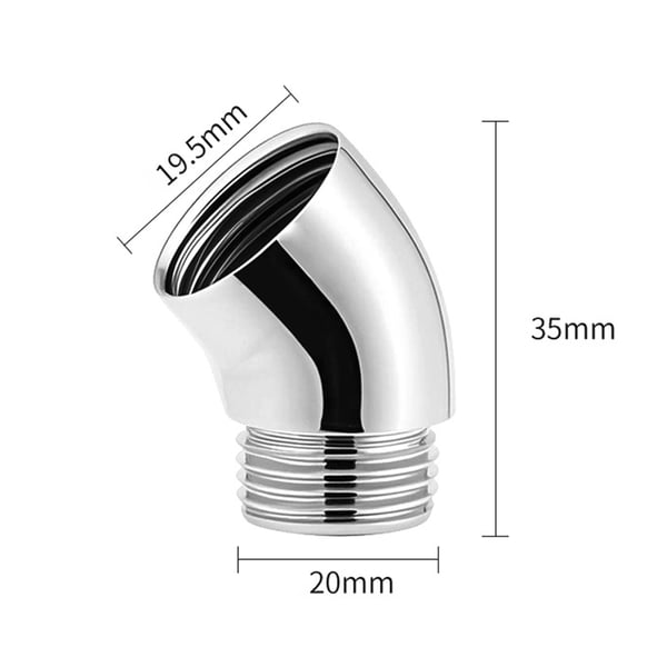 135° dusjhodeadapter Silver