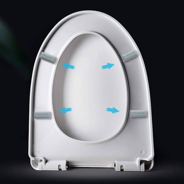 Bidee wc-istuimen puskurit wc-istuimen puskurit 4 kpl Grey