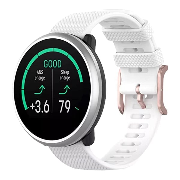 Bowener GRIT X Klokkebånd for Samsung Galaxy Watch 20mm White Samsung Galaxy Watch 5/Samsung Galaxy Watch 5 pro/Samsung Galaxy Watch 4/Samsung Galaxy Watch 4 classic/Samsung galaxy watch3 41mm/Samsung