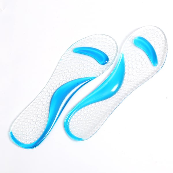 1 par Anti-Slip højhælede indlæg - Gel Arch Pads til kvinder Transparent