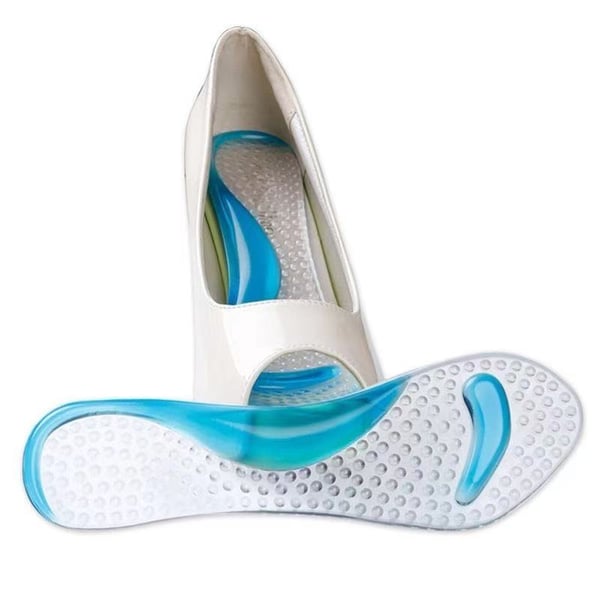 1 par Anti-Slip højhælede indlæg - Gel Arch Pads til kvinder Transparent