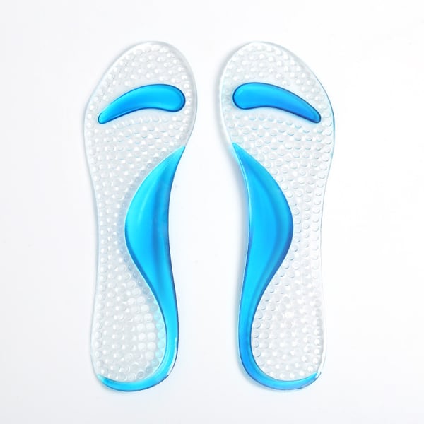 1 par Anti-Slip højhælede indlæg - Gel Arch Pads til kvinder Transparent