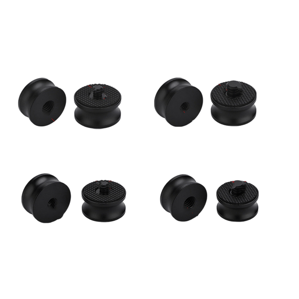 3/8 tommer hunn til 1/4 tommer hanngjenget adapter for kamerastativ 4-delt