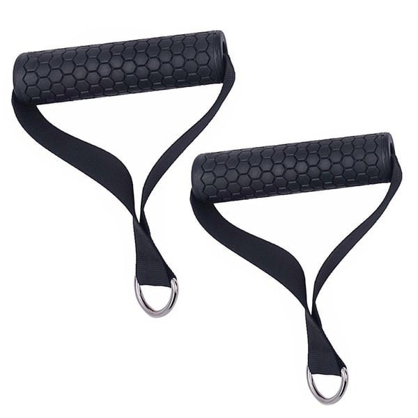 2-pakke motstandsbåndhåndtak Treningsbåndhåndtak for pull-up-trening Black