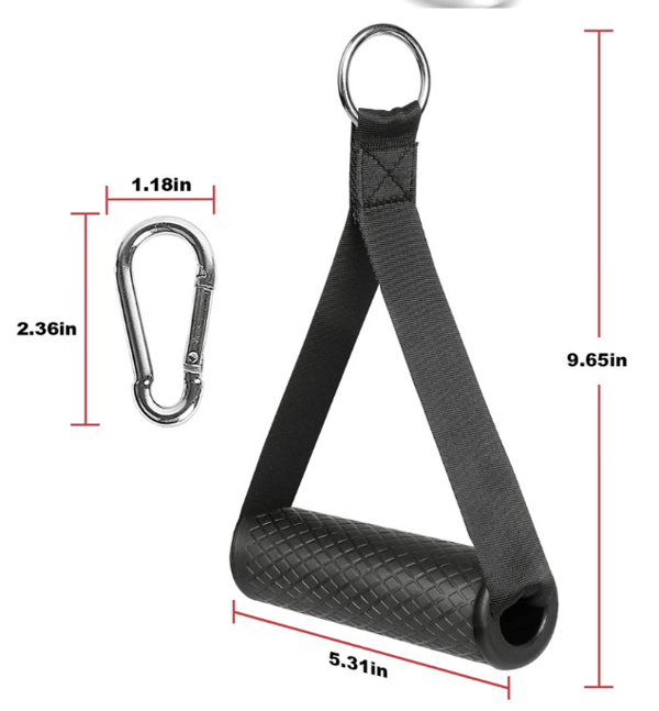 2-pakke motstandsbåndhåndtak Treningsbåndhåndtak for pull-up-trening Black