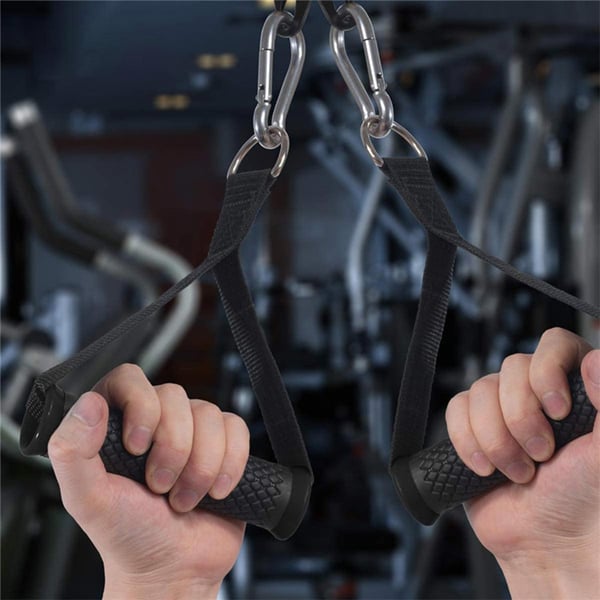 2-pakke motstandsbåndhåndtak Treningsbåndhåndtak for pull-up-trening Black