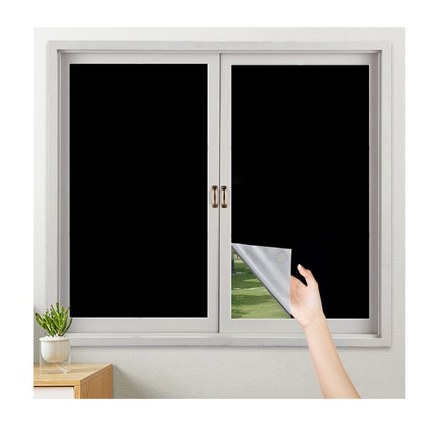DIY mørklægningsgardin Black 145 x 100 cm