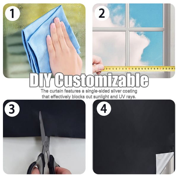 DIY pimennysverho Black 145 x 100 cm