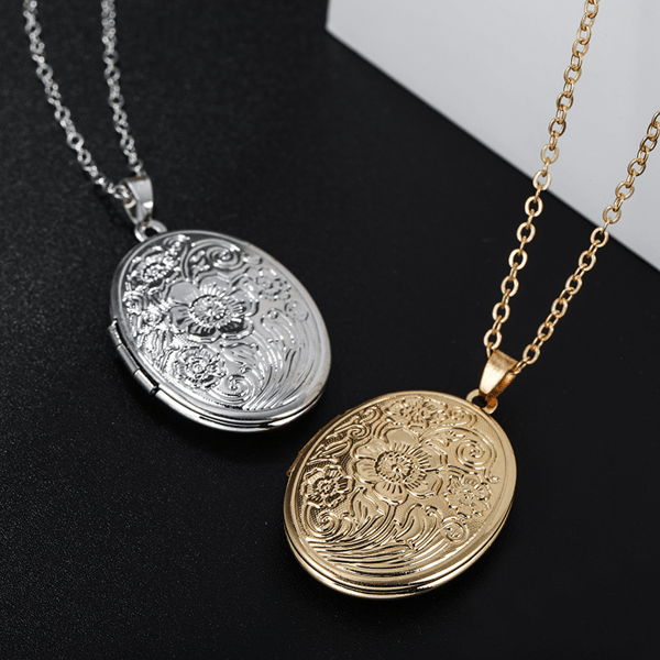 Elegant kobberkjede med åpningsbart anheng Gold