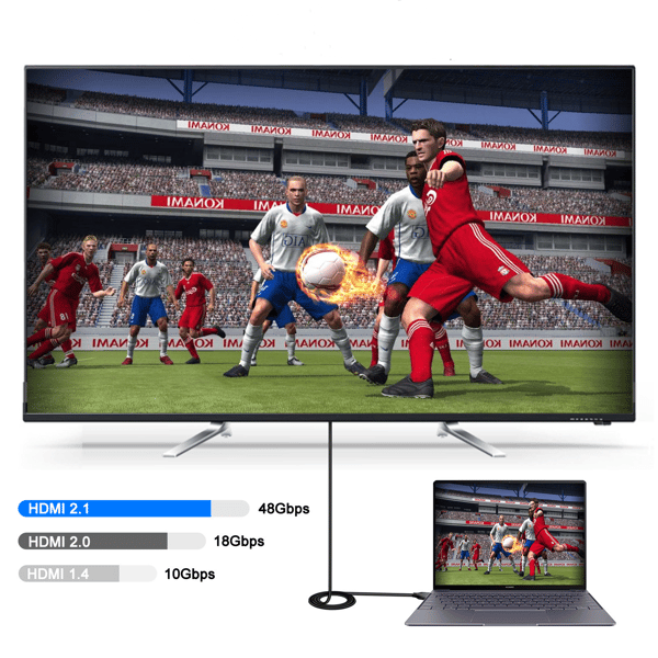 HDMI-kabel 8K/60Hz, 4K/120Hz HDMI 2.1 Black 3 m