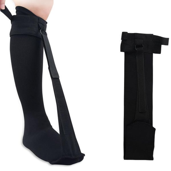 Foot drop stretch sok foot drop båre plantar fasciitis båre Black L/XL