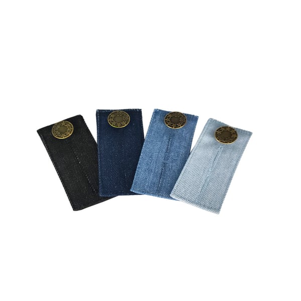 Taljeforlænger knapforlænger til jeans 4-pak 72x35x3 mm Taljeforlænger knapforlænger til jeans 4-pak 72x35x3 mm