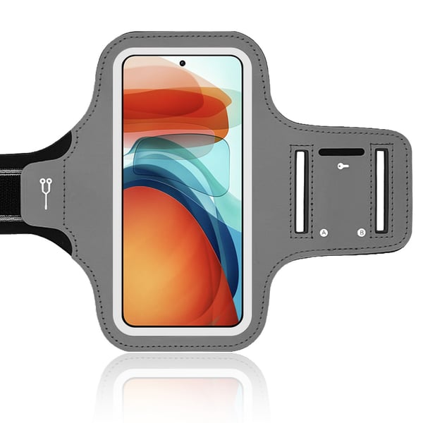 Armbånd Mobiltelefon Holder Telefon Armbånd til telefoner inden for 7 tommer Grey Armbånd Mobiltelefon Holder Telefon Armbånd til telefoner inden for 7 tommer Grey