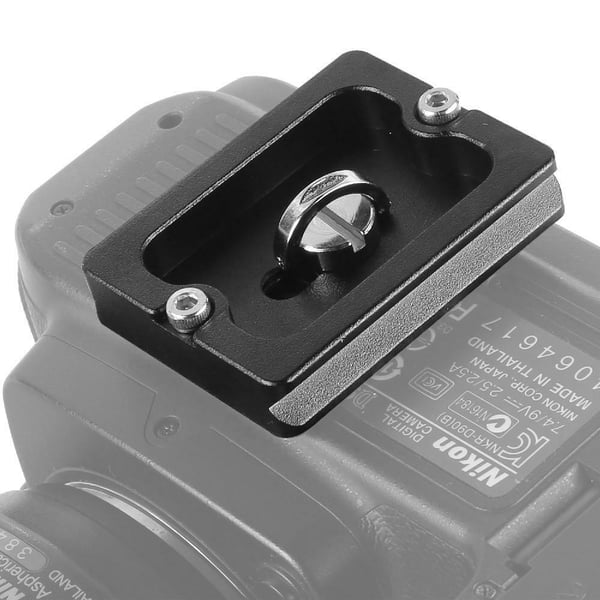 PU50 Kamera stativ monteringsplade Quick release plade til DSLR kamera Black