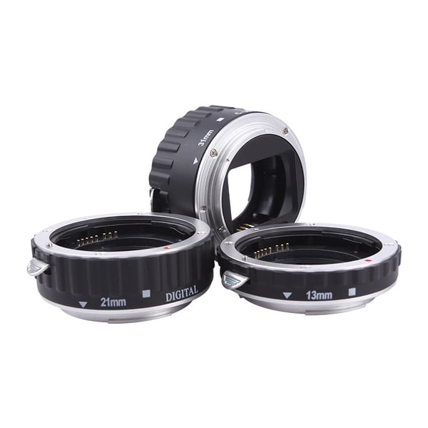 Makroobjektiv for Canon EOS DSLR-kameraer 21 mm 31 mm 13 mm, 3-pakning Silver