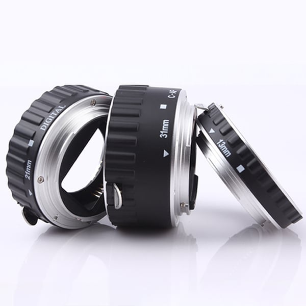 Makroobjektiv for Canon EOS DSLR-kameraer 21 mm 31 mm 13 mm, 3-pakning Silver