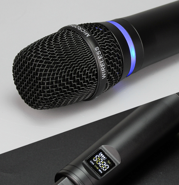 Trådløs mikrofon Bluetooth-reverb med Android-portkabel, 2 stk. Black