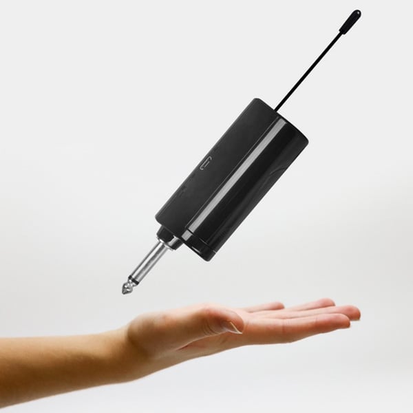 2 trådløse mikrofoner Bluetooth Reverb med Android-portkabel Black