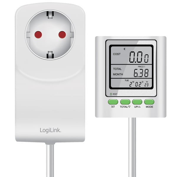 Energimåler med kostnadsberegning Eksternt display