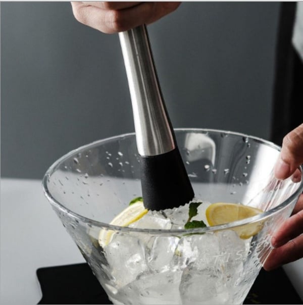 Cocktailsæt Dobbelt shaker Rustfrit stål Sølv 10 dele