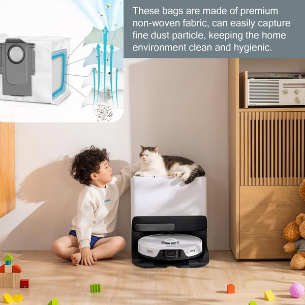 Pölypussit Roborock S8+/Q5+/G10S/Pro/T8/Q7+ 4 kpl