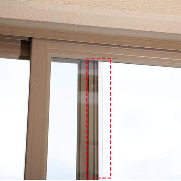 Selvklebende vanntett og vindtett silikonlist (25mm transparent) 10 meter for dører og vinduer Transparent 2.5 cm