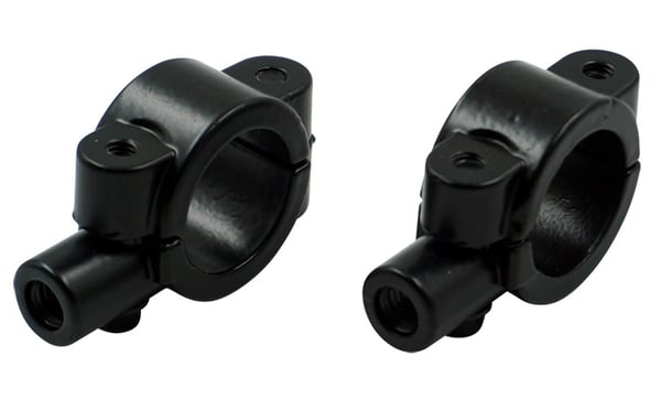 25 mm feste for bakspeil Motorsykkelstyre, 2-pakning Black M8 0.8 cm