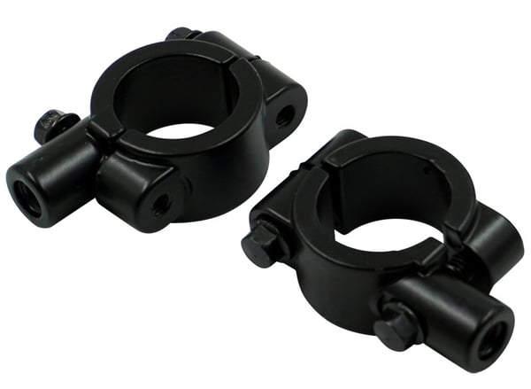 25 mm feste for bakspeil Motorsykkelstyre, 2-pakning Black M8 0.8 cm