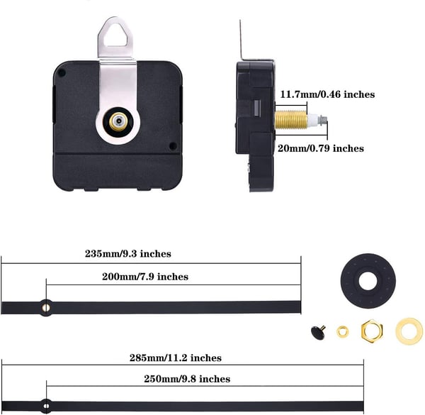 DIY-kellokoneisto käsillä ja tarvikkeilla Black