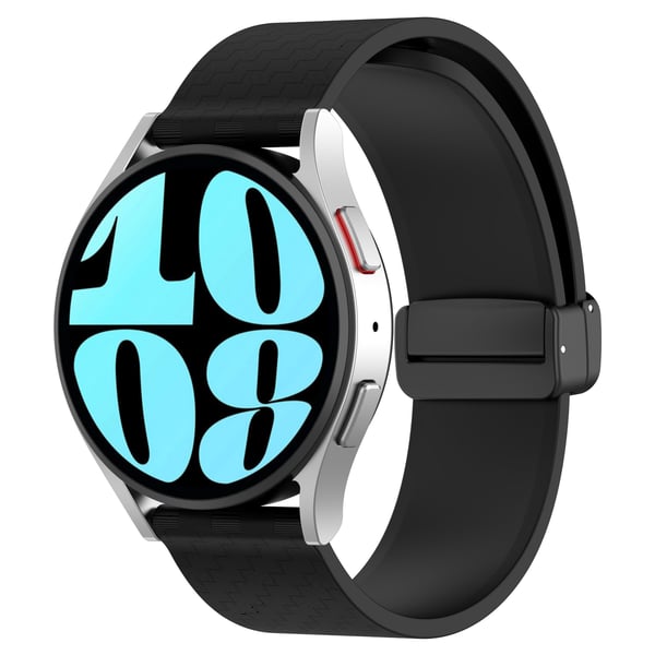Magnetisk klokkebånd for 20 mm Garmin/Huawei/Samsung Galaxy Watch Black
