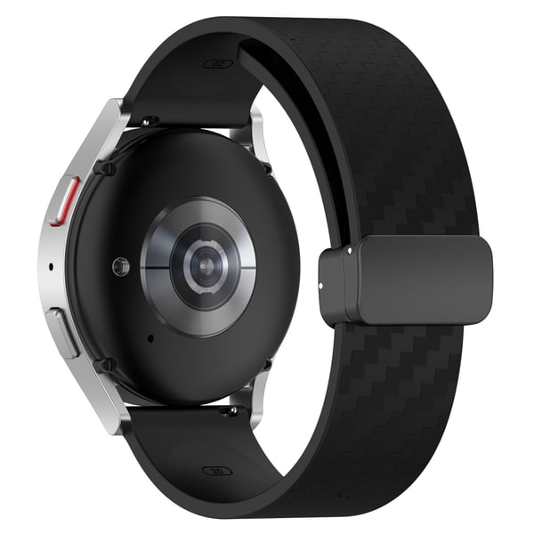 Magnetisk klokkebånd for 20 mm Garmin/Huawei/Samsung Galaxy Watch Black