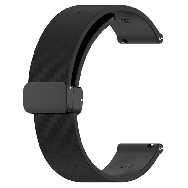 Magnetisk klokkebånd for 20 mm Garmin/Huawei/Samsung Galaxy Watch Black