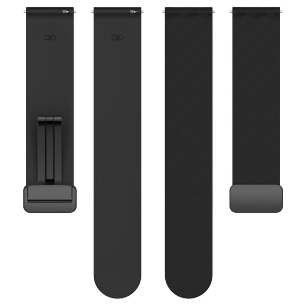 Magnetisk klokkebånd for 20 mm Garmin/Huawei/Samsung Galaxy Watch Black
