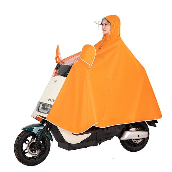 Pyöräilysadeponcho heijastavalla raidalla DarkBlue 7XL